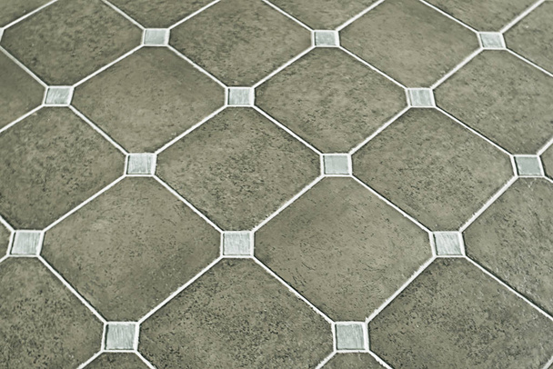 Grey tile floor background - Valokuva, kuva