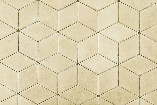 Beige tile pavement background texture - Fotoğraf, Görsel