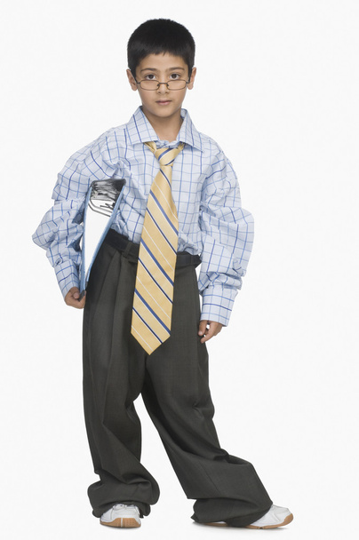 Boy wearing oversized clothes - Фото, изображение