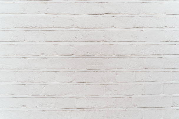 Textura moderna de pared de ladrillo blanco para fondo - Foto, Imagen