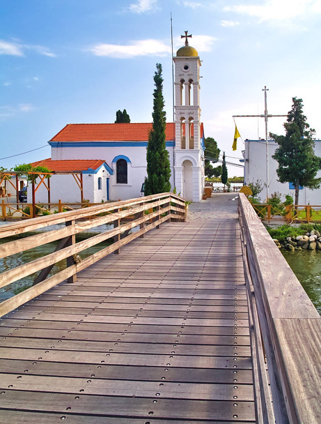 Church in Porto Lagos Vistonida Lake Xanthi Prefecture Thrace, A - Photo, Image