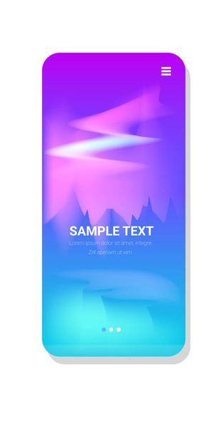 dynamical colored forms abstract background gradient banner fluid color template modern graphic elements smartphone screen online mobile app copy space vertical - Vecteur, image