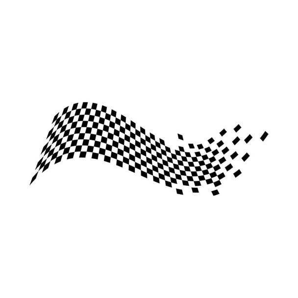 icône de drapeau de course, logo de drapeau de course design simple
 - Vecteur, image