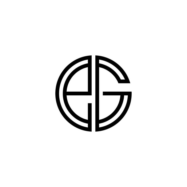 Letter EG logo icon design template elements - Vector, Image