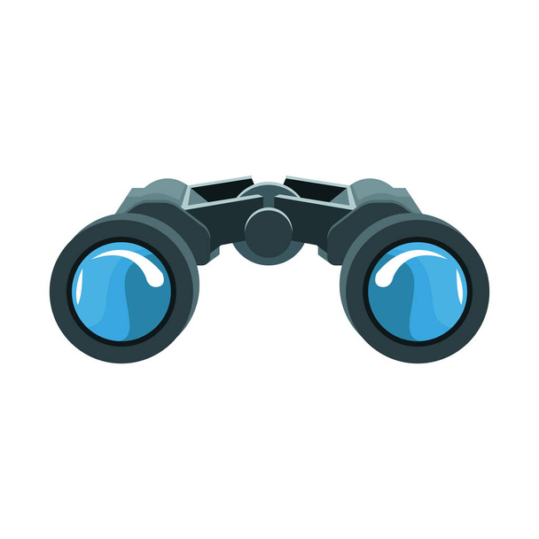 binoculars icon, flat design - Vector, Image