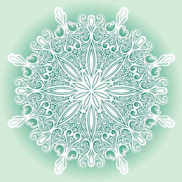 Beautiful Decorative Snowflake - Vector, Imagen