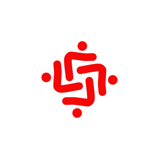 Натхнення для дизайну логотипу спільноти та догляду за усиновленням
 - Вектор, зображення