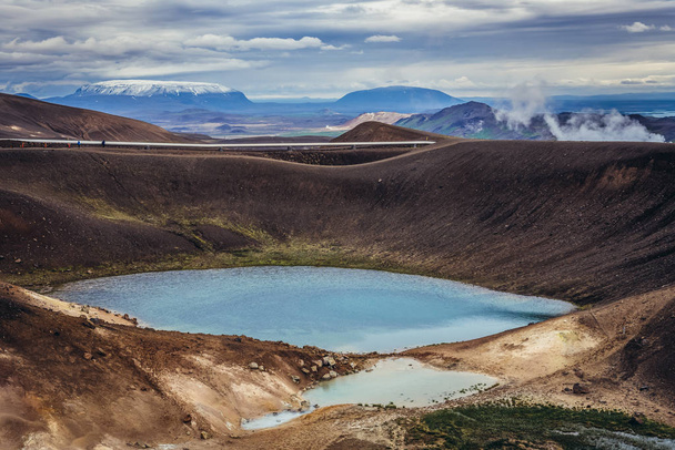 Krater in Island - Foto, Bild