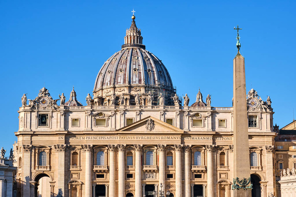 Vatikan 'daki St. Peters Bazilikası, İtalya - Fotoğraf, Görsel