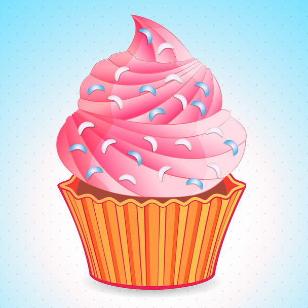 schattig cupcake vector - Vector, afbeelding
