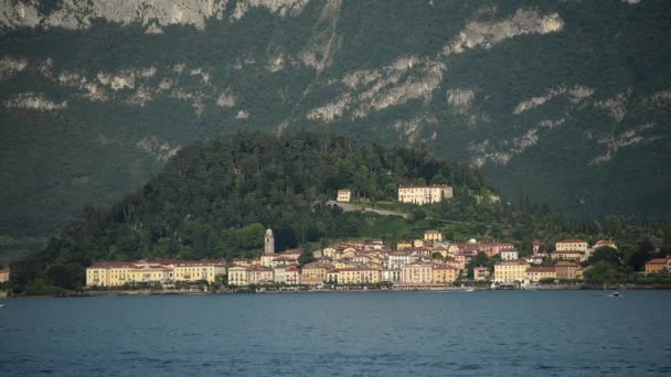 Italian City of Bellagio and the Lake Como Summer Landscape. - Кадри, відео