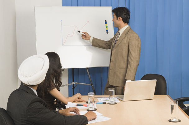 Businessman giving presentation - Photo, Image