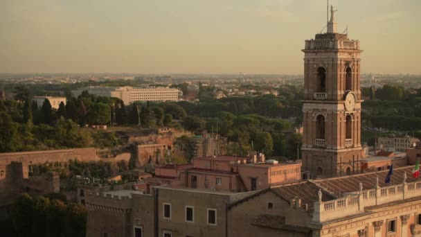 15 октября 2019 года. Рим, Италия. Живописный закат в Риме
. - Кадры, видео