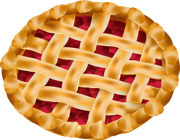 Векторный вишневый пирог
 - Вектор,изображение