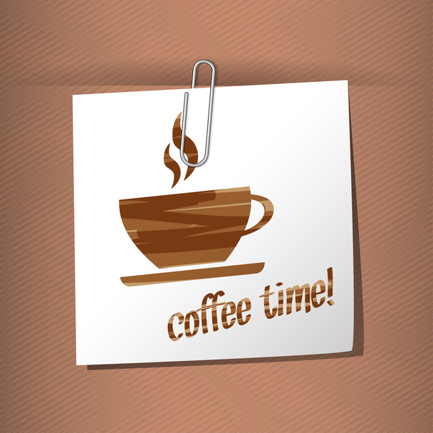 koffie tijd - Vector, afbeelding