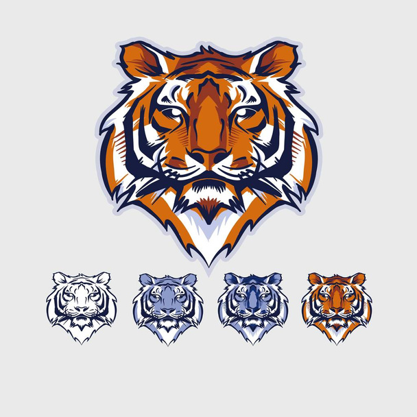 Tiger Design y animal Diseño de Logo
 - Vector, Imagen
