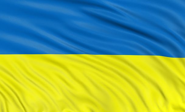 Ukrainian flag - Fotoğraf, Görsel