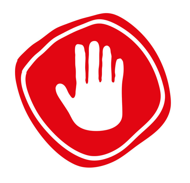 No entry prohibition sign. vector icon. - Vector, Image