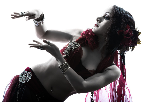 arabic woman belly dancer dancing - Photo, Image