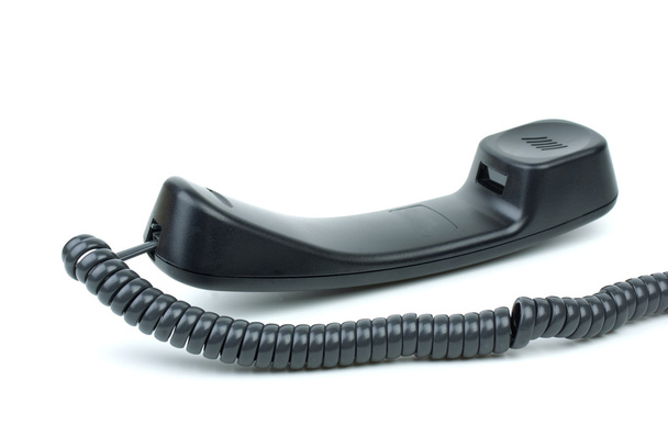 Černý telefonní sluchátko - Fotografie, Obrázek