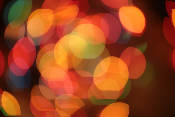 epätarkka monivärinen tyylikäs seppele bokeh joulun makrotausta
 - Valokuva, kuva