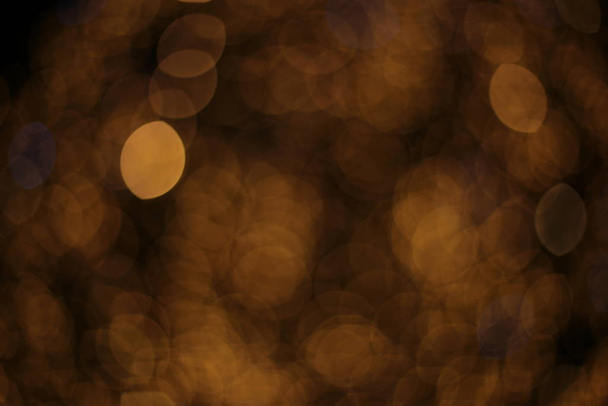defocused new year macro background garland bokeh different lights colors holiday decor - Zdjęcie, obraz