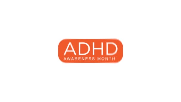 Adhd, Uwaga Deficit Nadpobudliwość Zaburzenia animowane  - Materiał filmowy, wideo