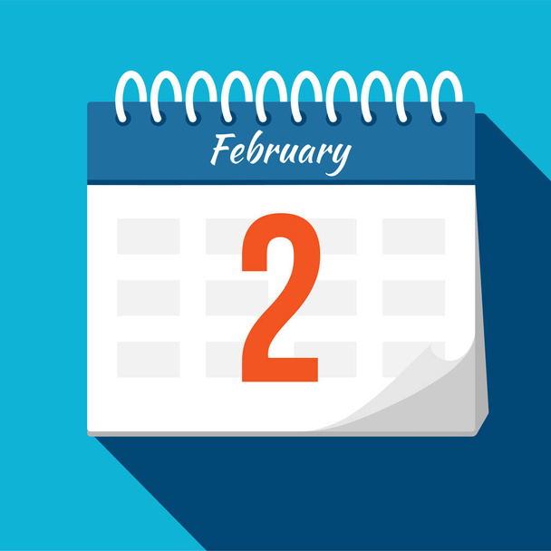 Calendar icon. Calendar Date - February. Planning. Time manageme - Фото, изображение