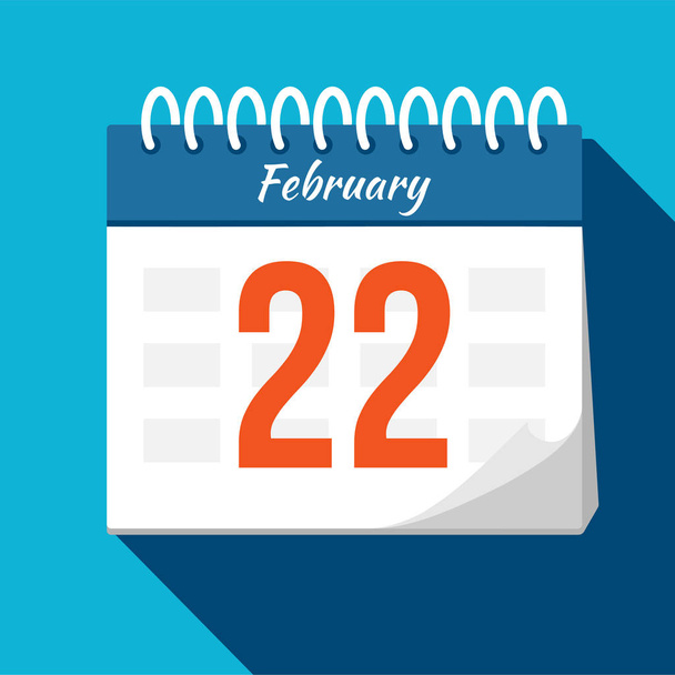 Calendar icon. Calendar Date - February. Planning. Time manageme - Fotoğraf, Görsel