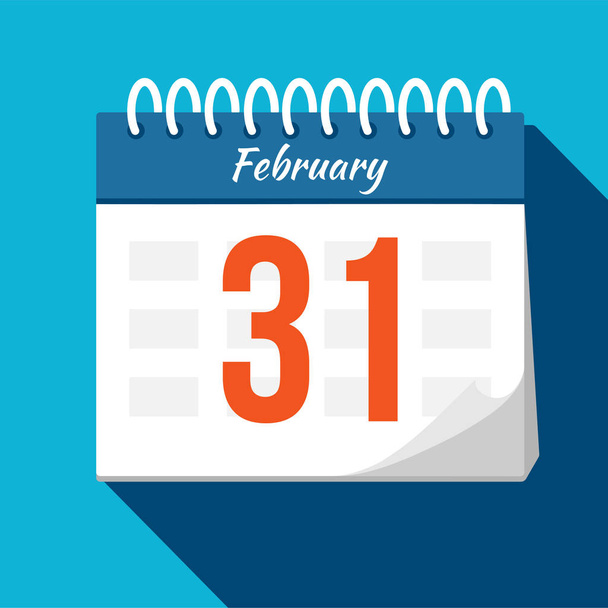 Calendar icon. Calendar Date - February. Planning. Time manageme - Fotó, kép
