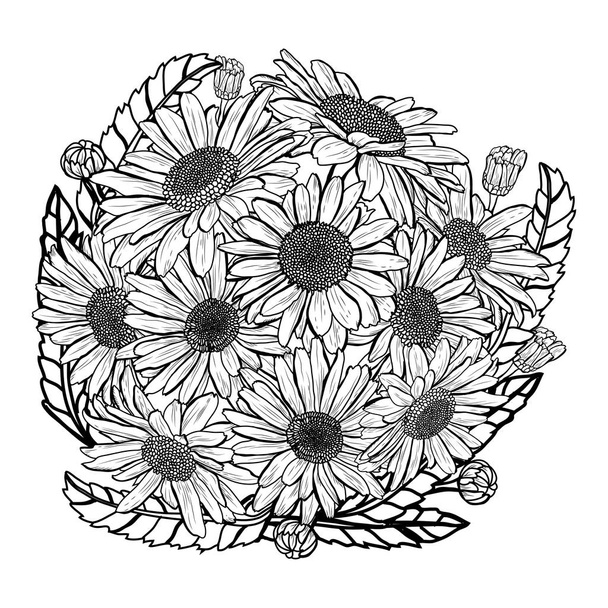 hand drawn floral decoration - Vector, Imagen