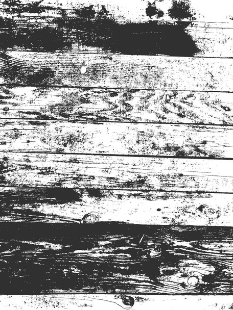 苦痛古い乾燥した木製の質感。黒と白のグランジの背景。ベクトルイラスト - ベクター画像