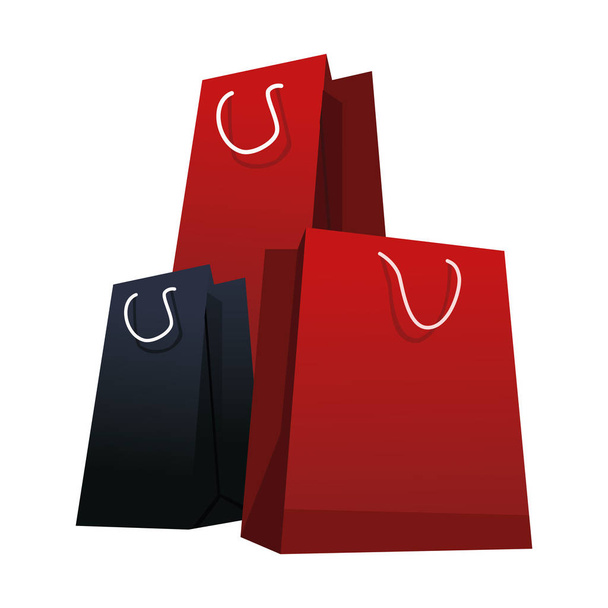 shopping bags icon - Vector, Image