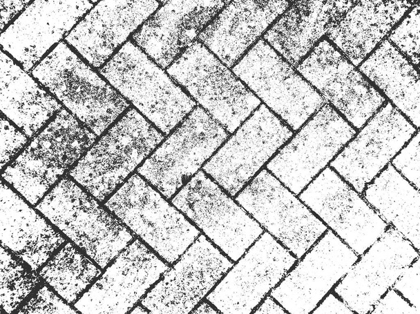 Détresse vieille texture de mur de brique. Fond grunge noir et blanc. Illustration vectorielle
. - Vecteur, image