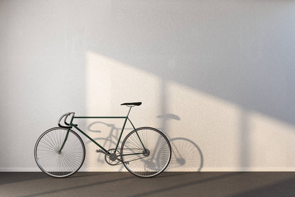 Minimalistic hipster interior with bicycle - Zdjęcie, obraz
