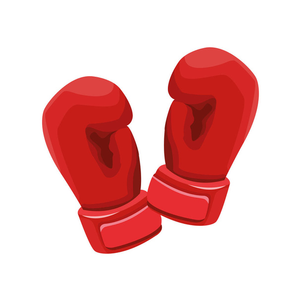 boxing gloves icon, flat design - Vector, Image