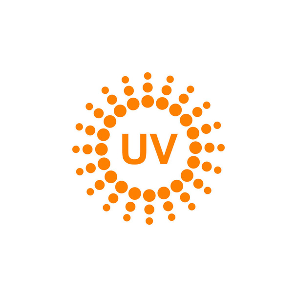 Ultraibolya sugárvédelmi embléma embléma logo design vektor illustrati - Vektor, kép