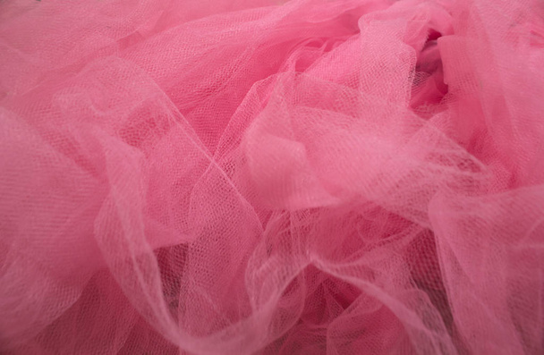 Esta es una fotografía de fondo de primer plano de Pink Tulle Tutu
 - Foto, Imagen