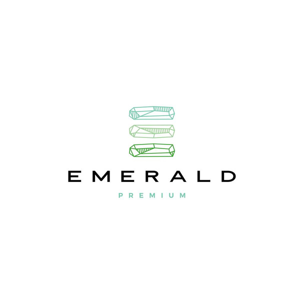 e letra esmeralda logotipo del diamante icono del vector ilustración
 - Vector, Imagen