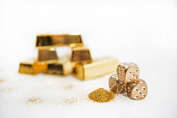 Gold trading concept. Abstract photo of gold. - Valokuva, kuva