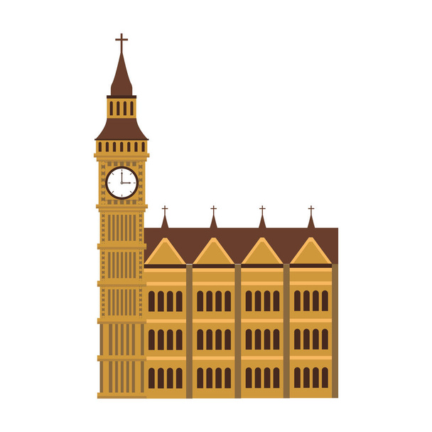 Лондонська велика ікона бен, плоский дизайн
 - Вектор, зображення