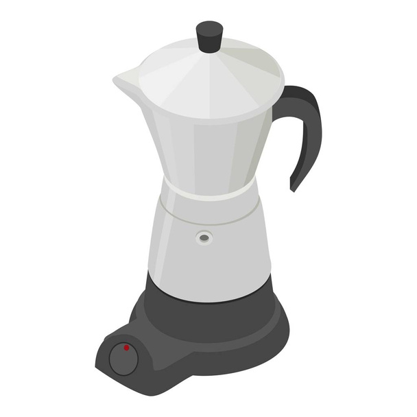 Turkish coffee kettle icon, isometric style - Вектор,изображение