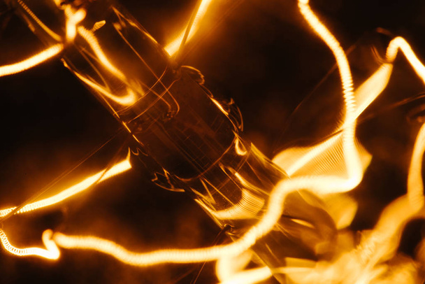 Edison light bulb extreme macro shot - Photo, image