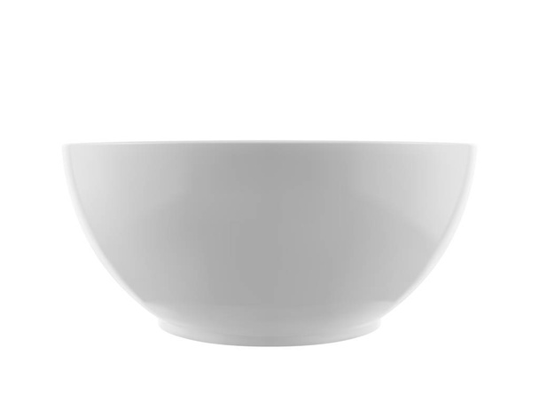 Белая чаша для супа вид спереди. Реалистичная векторная иллюстрация
. - Вектор,изображение