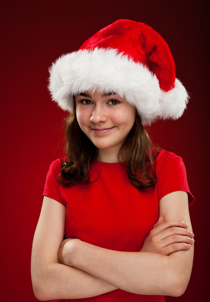 Girl as Santa Claus - Photo, image