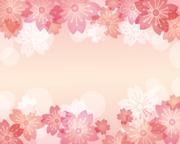 background illustration of cherry blossoms - Vektör, Görsel