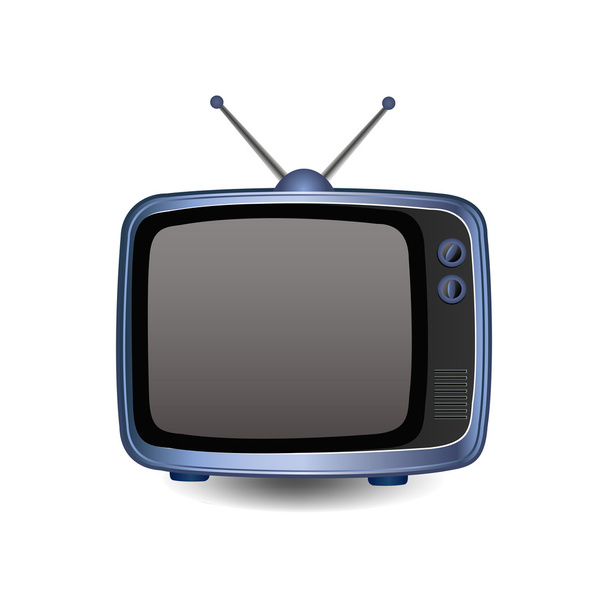 Altes Fernsehen - Vektor, Bild