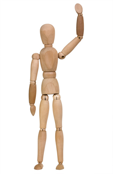 Close-up of an artist's figure with hand raised - Valokuva, kuva