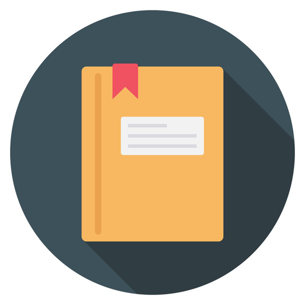 Management Flat icon for notebook  & label  - Vector, afbeelding