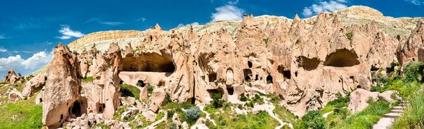 Zelt kolostor maradványai Cappadociában, Törökország - Fotó, kép